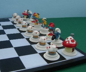 Plastoy Smurfs Chess Set Knight Figure Spare Part 1 piece 