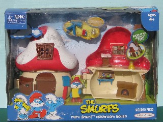 Smurf Toys Smurfette's Mushroom House Playset Papa Smurf's Mushroom House  Playset Smurf's Mushroom House Playset